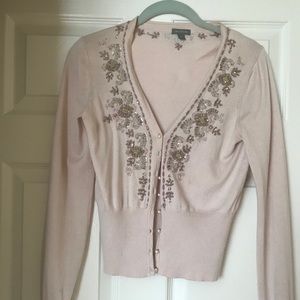 Vintage Ann Taylor beaded cardigan